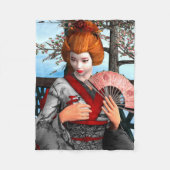 Geisha Fleece Deken (Voorkant)
