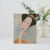 Geisha Floral Briefkaart (Staand voorkant)