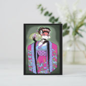 Geisha Fox Briefkaart (Staand voorkant)