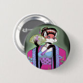 Geisha Fox Button (Voorkant /achterkant)