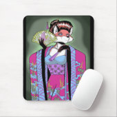 Geisha Fox Mousepad Muismat (Met muis)