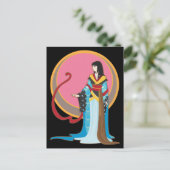 Geisha Fusion Briefkaart (Staand voorkant)