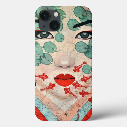 Geisha-geïnspireerde  telefoonhoes - Elegant Case-Mate iPhone Case (Achterkant)