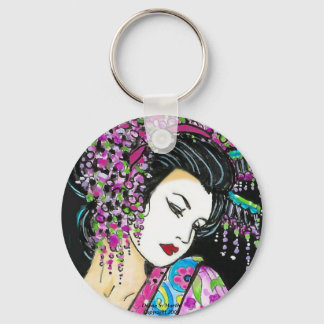GEISHA gezicht Sleutelhanger