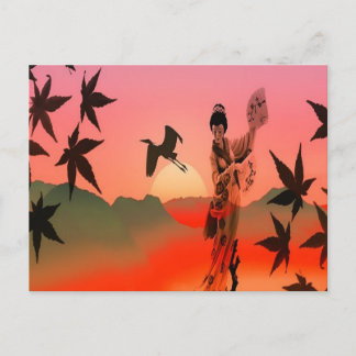 Geisha Girl Briefkaart