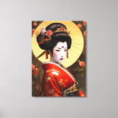 Geisha Girl Canvas Art (Voorkant)