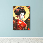 Geisha Girl Canvas Art (Insitu (Houten vloer))