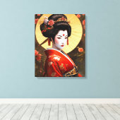 Geisha Girl Canvas Art Afdruk (Insitu (Houten vloer))