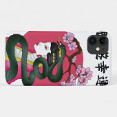 Geisha girl en serpent Case-Mate iPhone case (Achterkant (horizontaal))