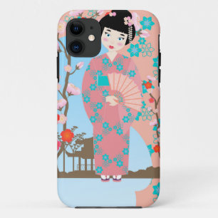 Geisha girl feestje iPhone 11 hoesje