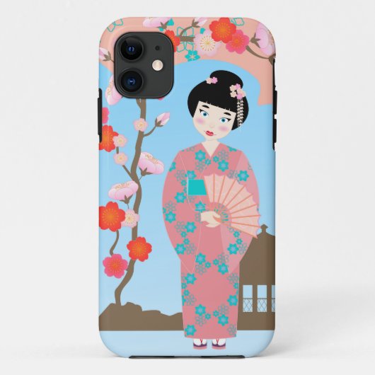 Geisha girl feestje Case-Mate iPhone case (Achterkant)