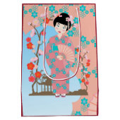 Geisha girl feestje medium cadeauzakje (Achterkant)