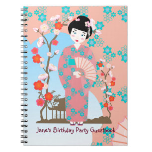Geisha girl feestje notitieboek