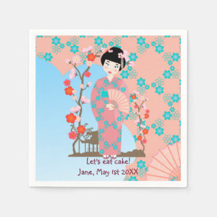 Geisha girl feestje servet