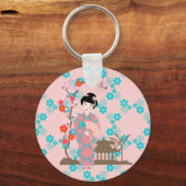 Geisha girl feestje sleutelhanger (Voorkant)