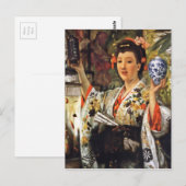 Geisha Girl Holding Ginger Jar Briefkaart (Voorkant / Achterkant)