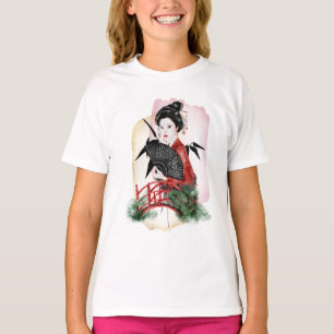 Geisha Girl Japans kunstwerk T-shirt