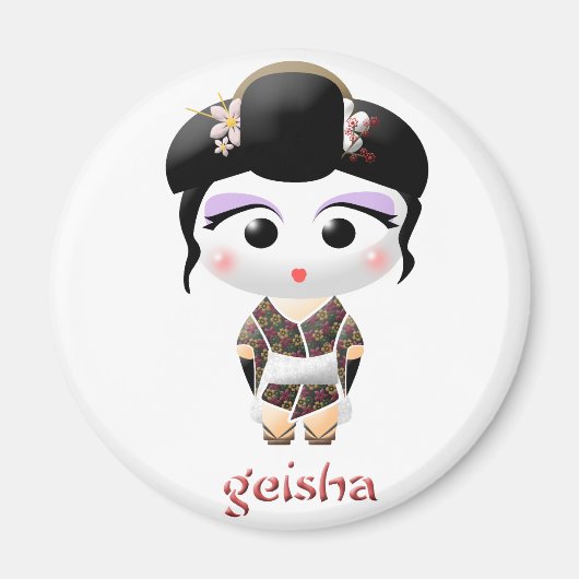 Geisha Girl Magneet (Voorkant)