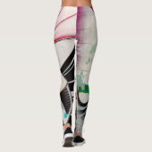 Geisha Girl met Umbrella Leggings (Achterkant)
