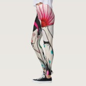 Geisha Girl met Umbrella Leggings (Links)