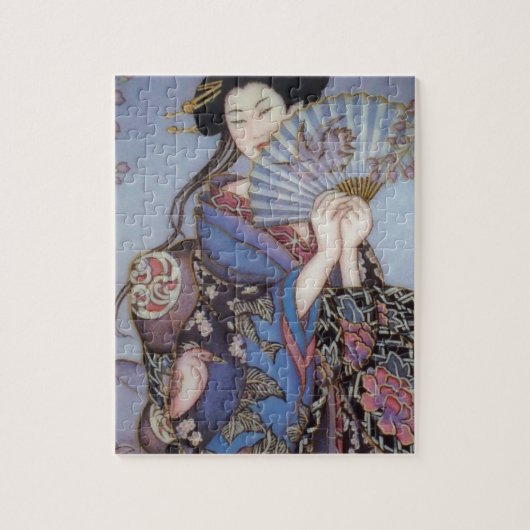 Geisha Girl Puzzle Legpuzzel (Verticaal)