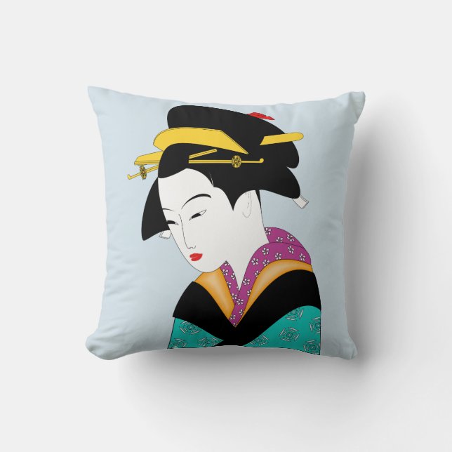 GEISHA GIRL-SIERKUSSENNEN KUSSEN (Voorkant)