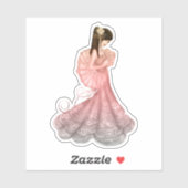 Geisha Girl Sticker (Vel)