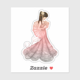 Geisha Girl Sticker