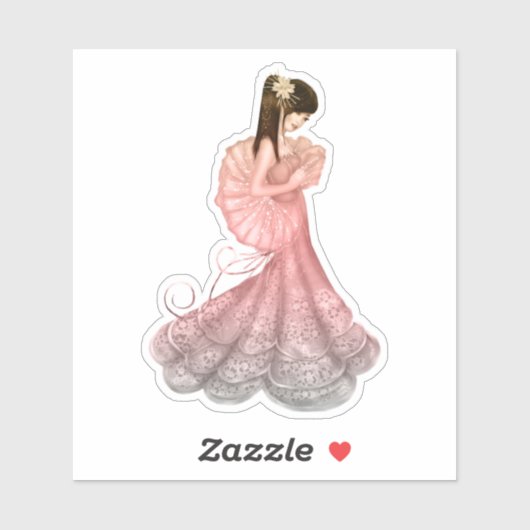 Geisha Girl Sticker (Vel)