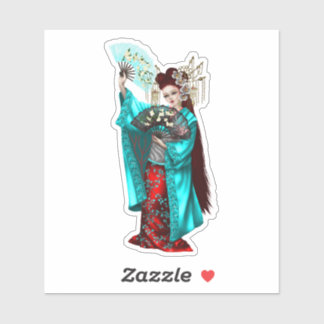 Geisha Girl Sticker