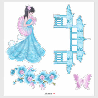 Geisha Girl Sticker