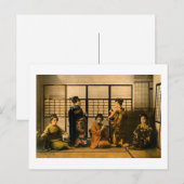 Geisha Girls Magic Lantern Slide Briefkaart (Voorkant / Achterkant)