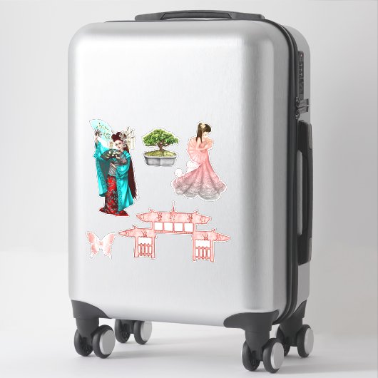Geisha Girls Sticker (Koffer)