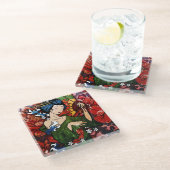 Geisha Glazen Onderzetter (Schuin)