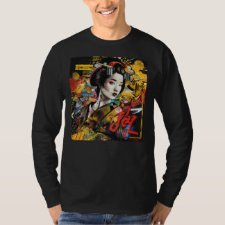 Geisha Graffiti T-shirt - Classical Beauty Streetw