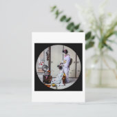 Geisha Hair Dressing  Japans 芸 者 Briefkaart (Staand voorkant)