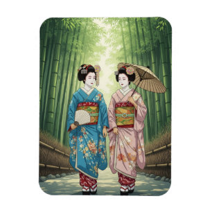 Geisha in Arashiyama Japan Kyoto Magneet