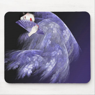 Geisha in Dark Blue Mousepad Muismat