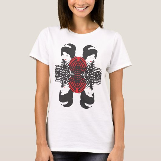 Geisha in de fours "A Reflection" T-shirt (Voorkant)