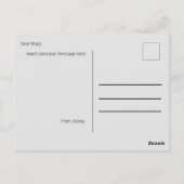 Geisha in de tuin briefkaart (Achterkant)