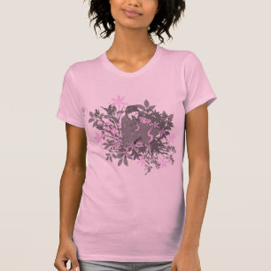 Geisha in de tuin t-shirt