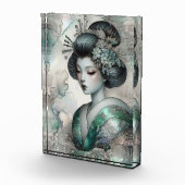 Geisha in Green Design Serie #2 Fotoblokken (Rechts)