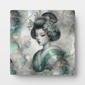 Geisha in Green Design Serie #2 Fotoplaat (Voorkant)