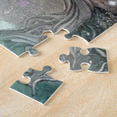 Geisha in Green Design Serie #2 Legpuzzel (Zijkant)