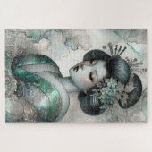 Geisha in Green Design Serie #2 Legpuzzel (Horizontaal)