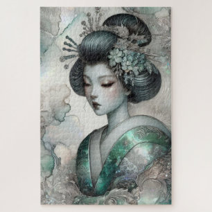 Geisha in Green Design Serie #2 Legpuzzel