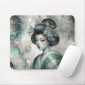 Geisha in Green Design Serie #2 Muismat (Met muis)