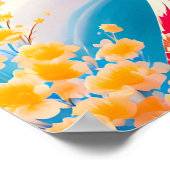 Geisha in het maanlicht poster (Hoek)