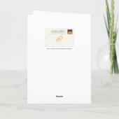 Geisha in Kimono Birthday Kaart (Achterkant)