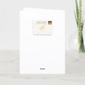  Geisha in Kimono Birthday Kaart (Achterkant)